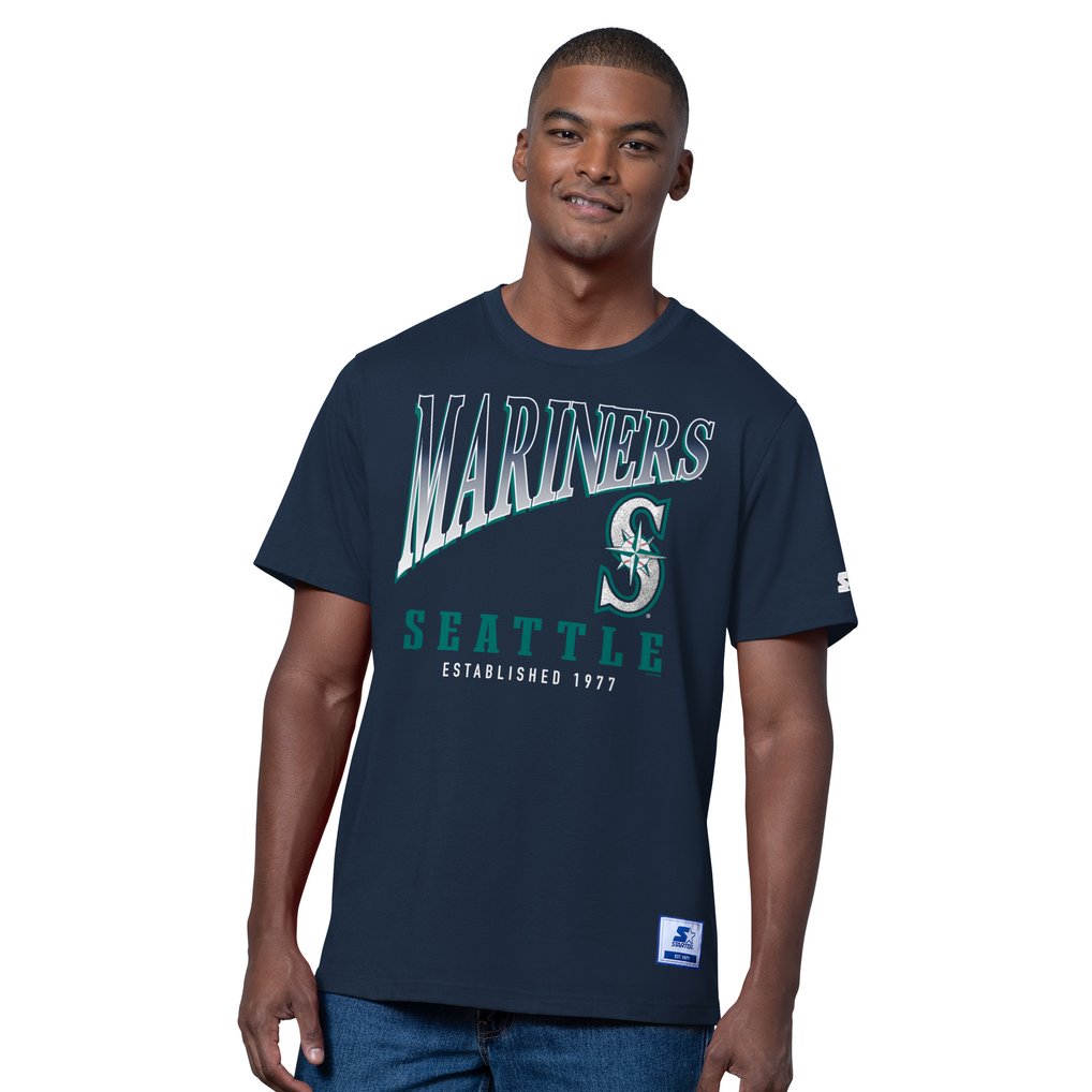  Seattle Mariners Starter Two-Pack T-Shirt Set - Navy/Heather Gray