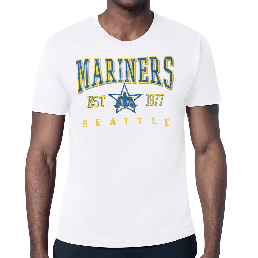 Seattle Mariners Starter Distressed Logo T-Shirt - White
