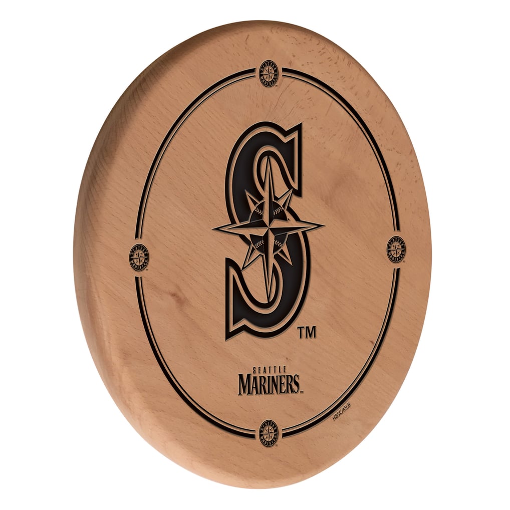Seattle Mariners 13" Laser Engraved Solid Wood Sign - Natural