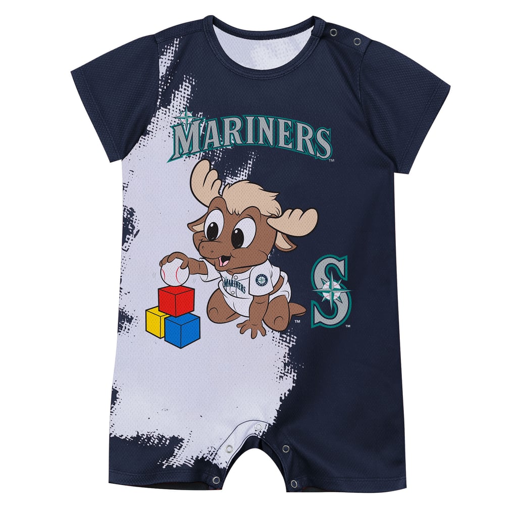  Seattle Mariners Outerstuff Newborn Baby Mascot Bodysuit - Navy