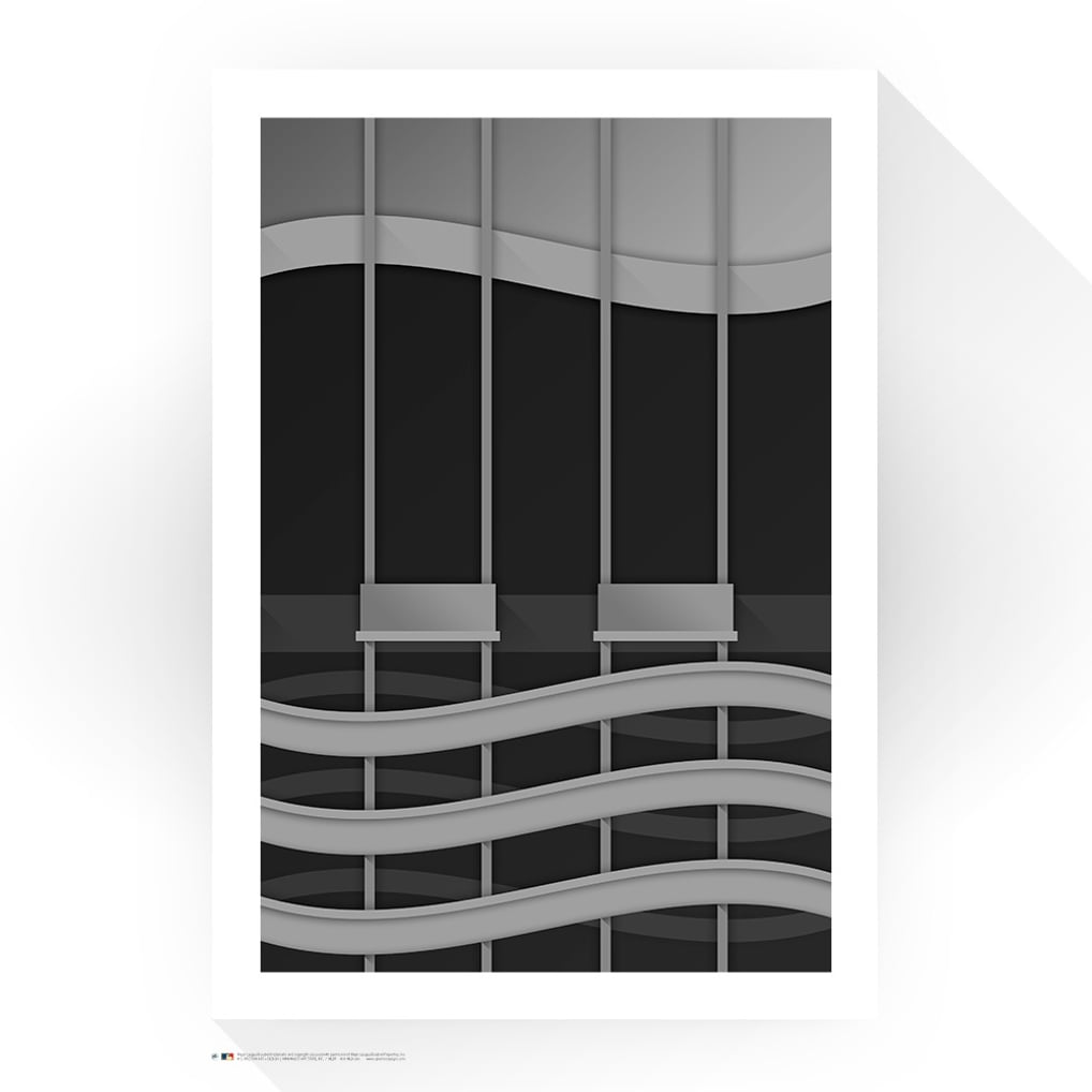 Seattle Mariners 14" x 20" Kingdome Clam Wall Minimalist Art Giclee Print