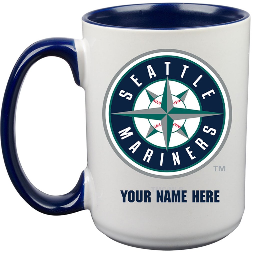 Seattle Mariners 15oz. Personalized Ceramic Mug