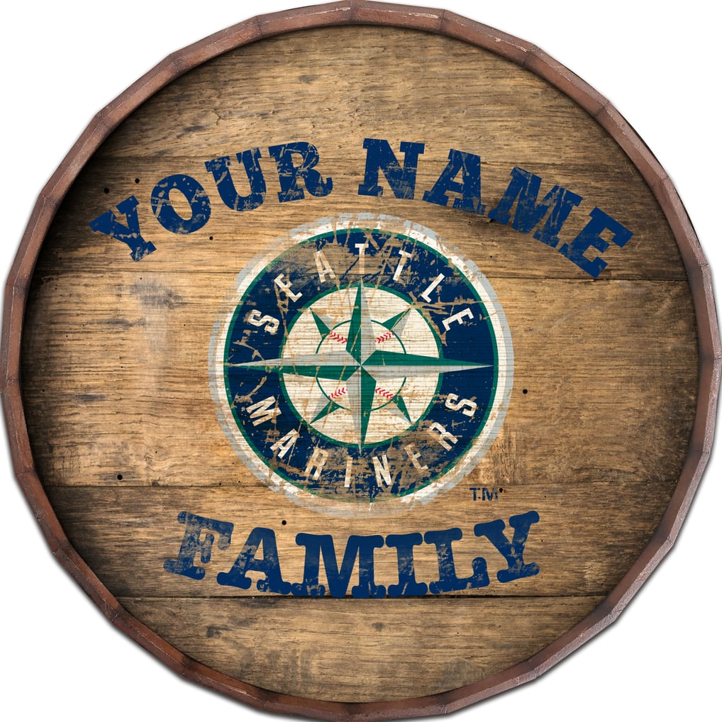 Seattle Mariners 24" Personalized Barrel Top