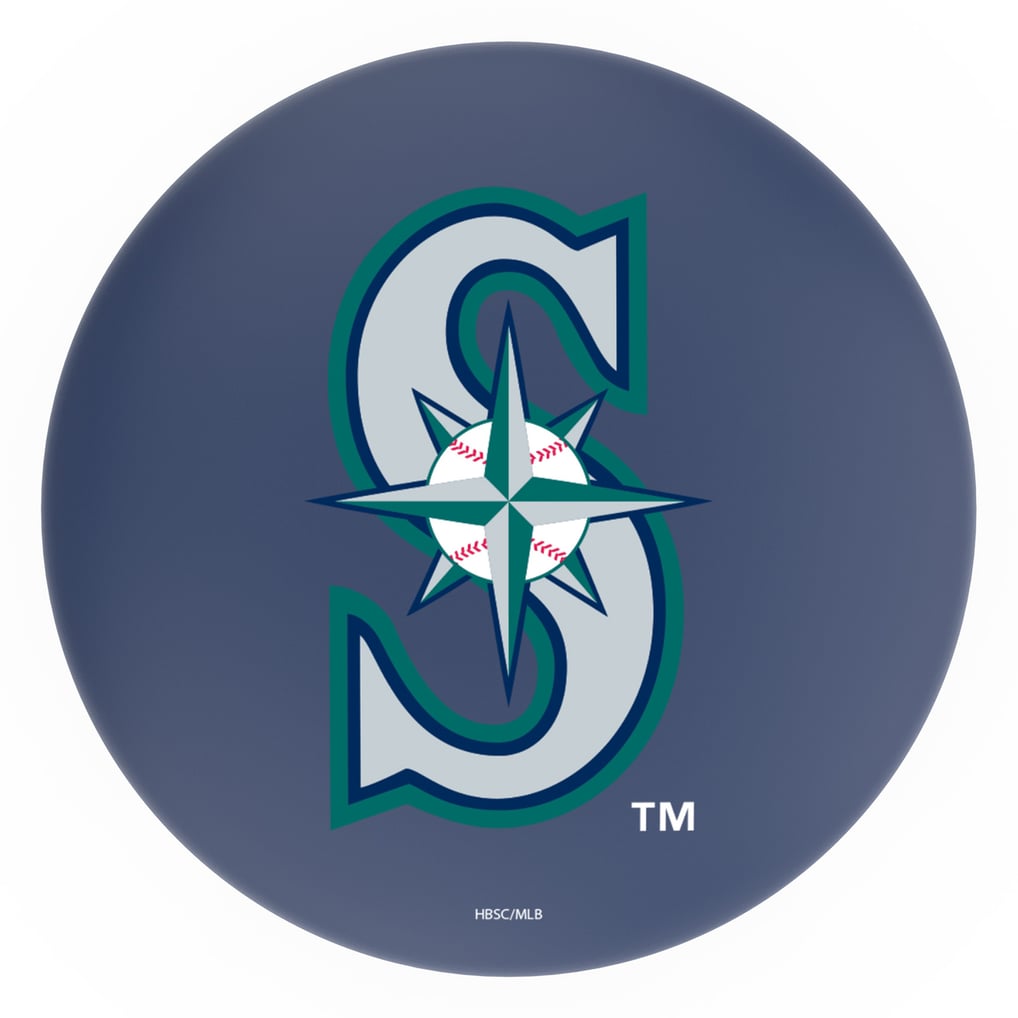Seattle Mariners 25" Double Ring Chrome Swivel Counter Stool
