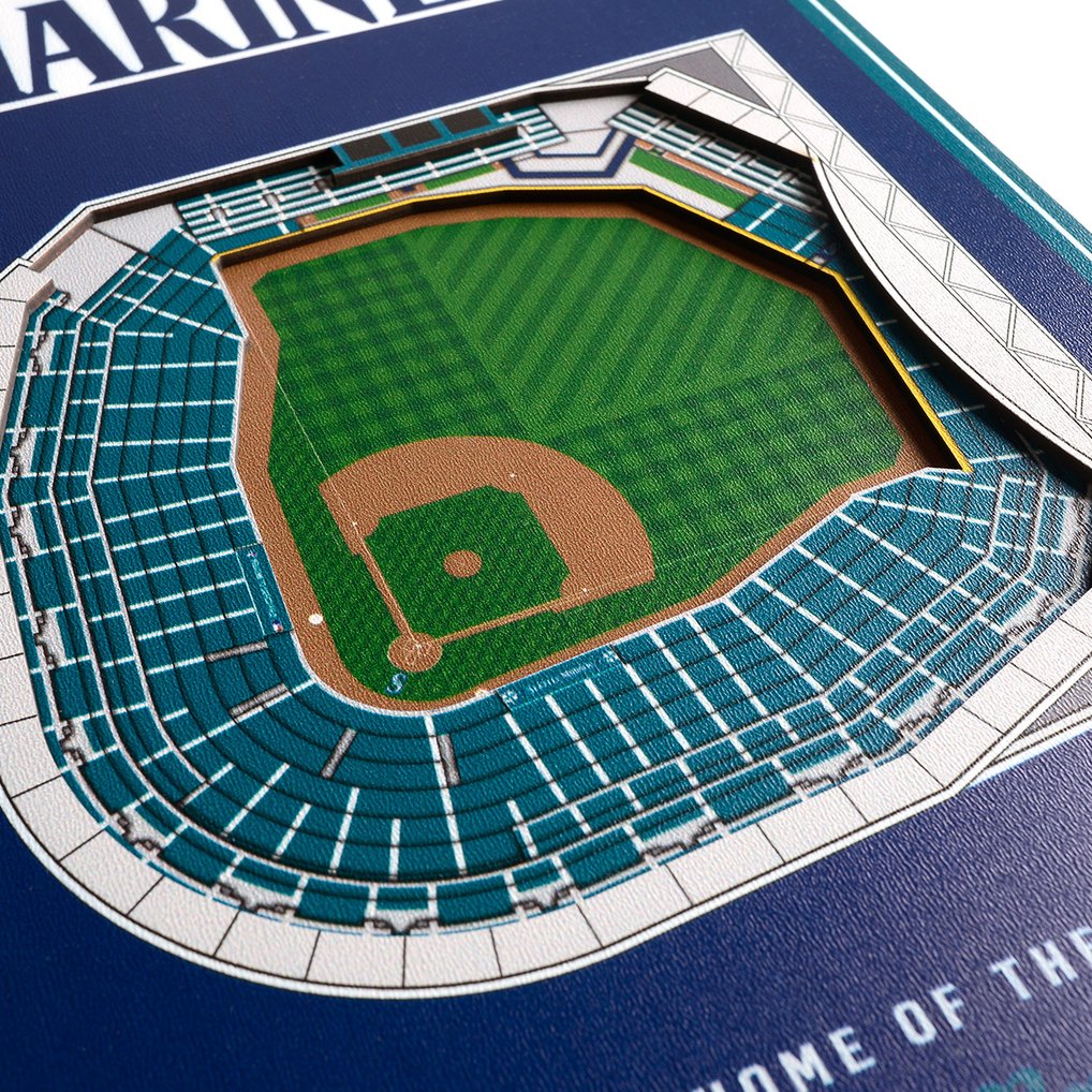 Seattle Mariners 8'' x 32'' 3D StadiumView Banner