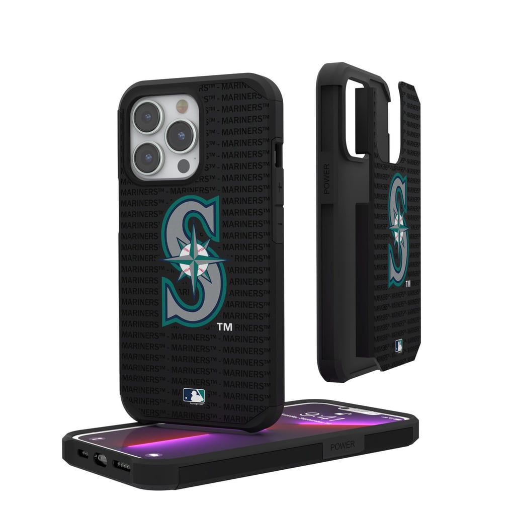 Seattle Mariners iPhone Text Backdrop Rugged Case