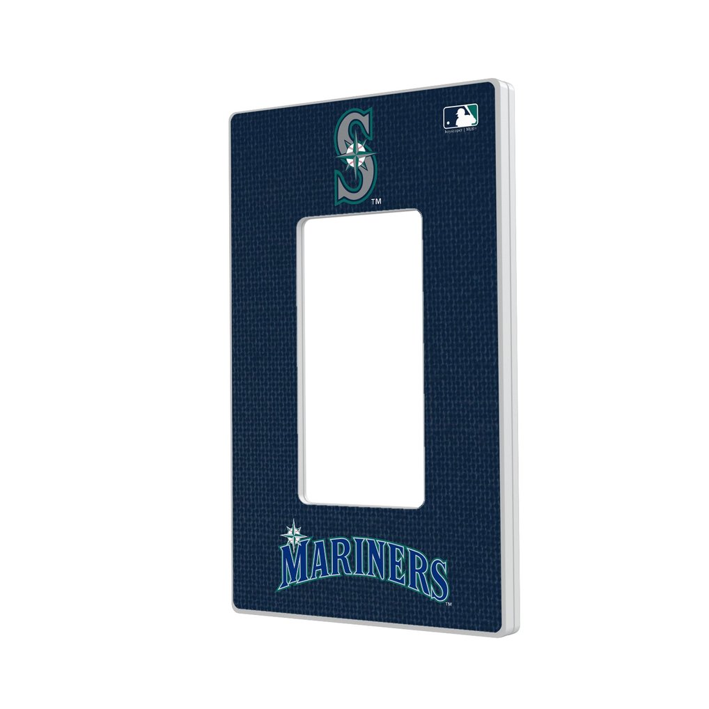 Seattle Mariners Solid Single Rocker Light Switch Plate
