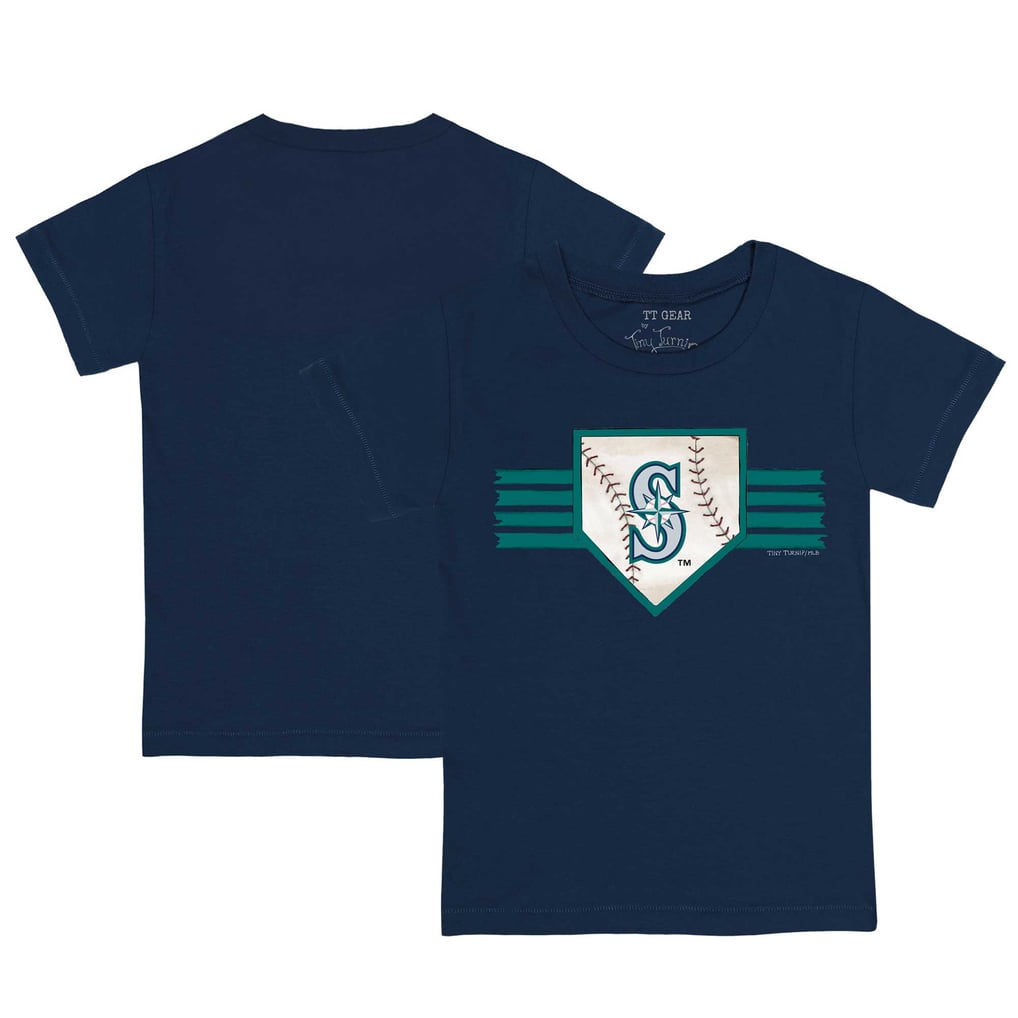 Seattle Mariners Tiny Turnip Toddler Base Stripe T-Shirt - Navy
