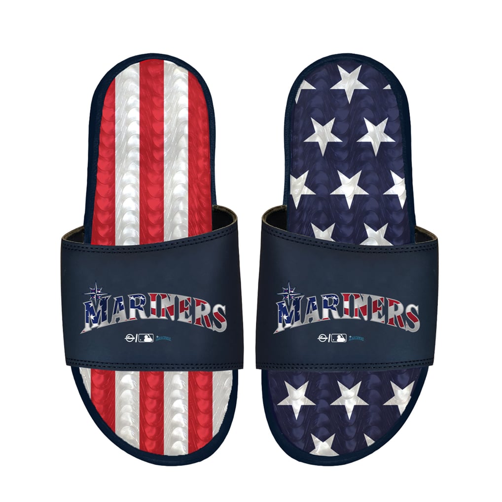 Seattle Mariners ISlide Unisex Americana Gel Slide Sandals - Navy