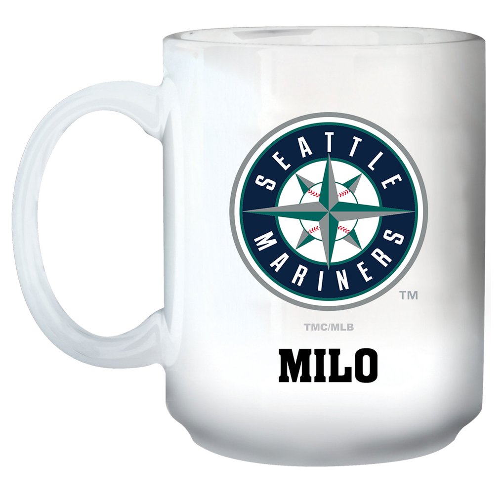 Seattle Mariners 15oz. Personalized Mug - White