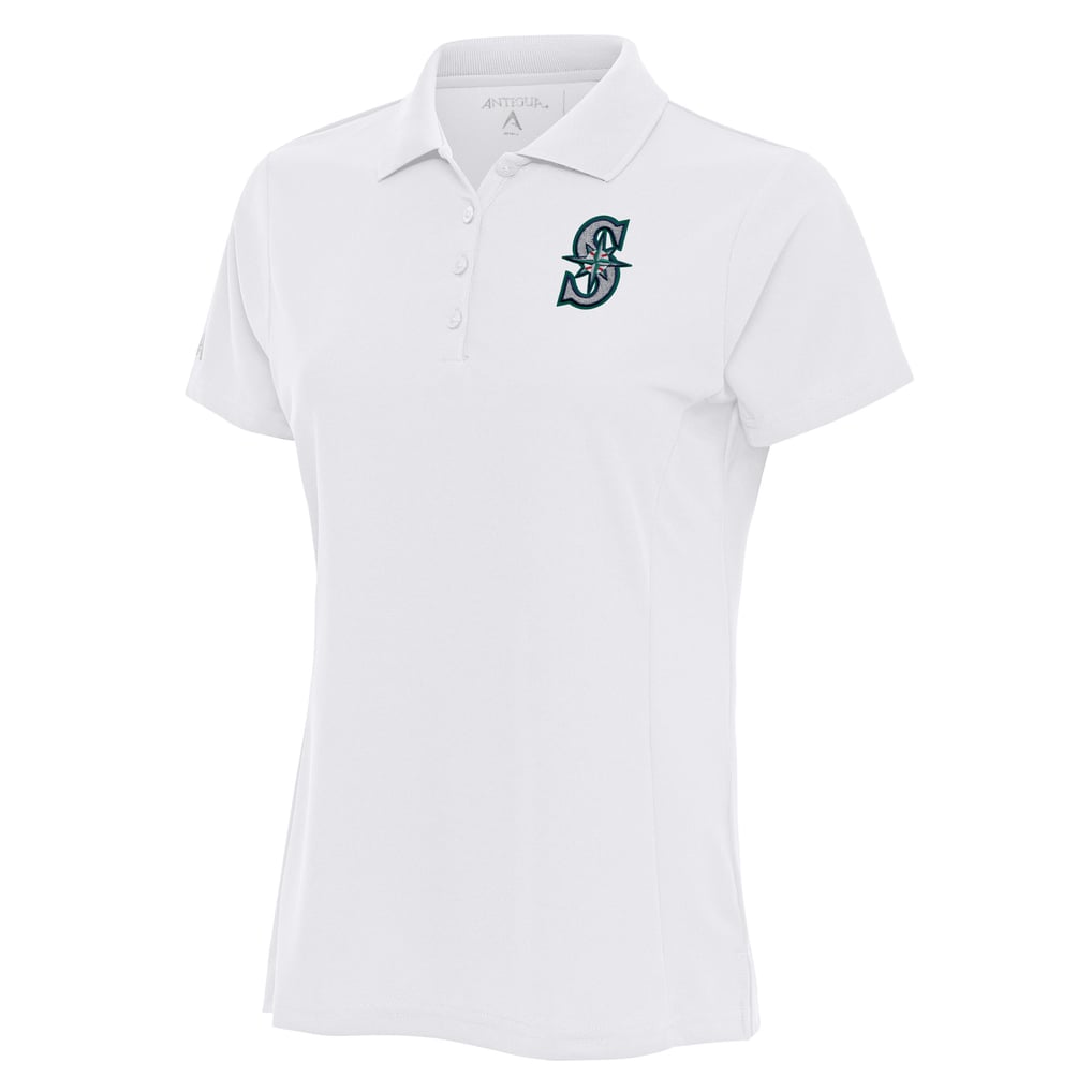 Seattle Mariners Antigua Women's Logo Legacy Pique Polo - White