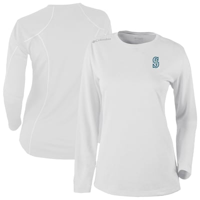 Seattle Mariners Columbia Shotgun Long Sleeve T-Shirt - White