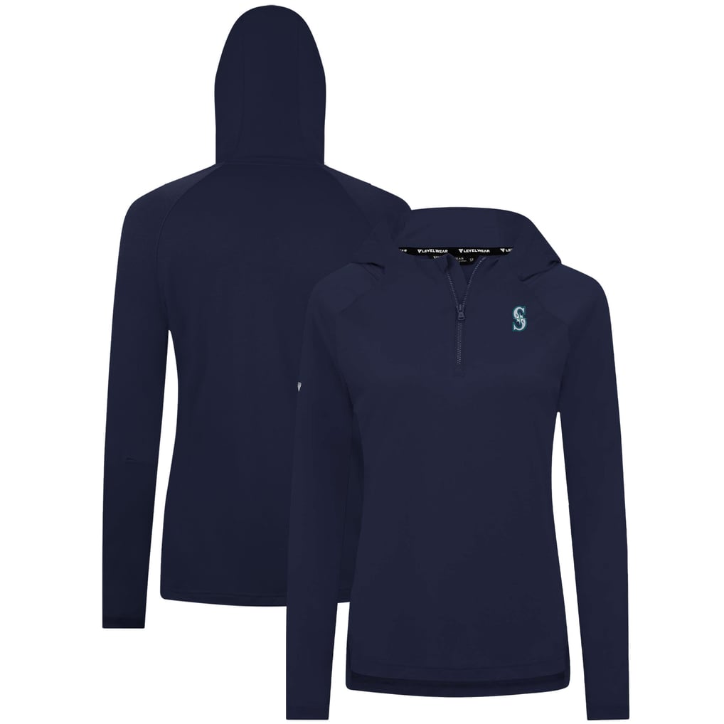 Seattle Mariners Levelwear Women's Raven Insignia 2.0 Quarter-Zip Jacket - Navy