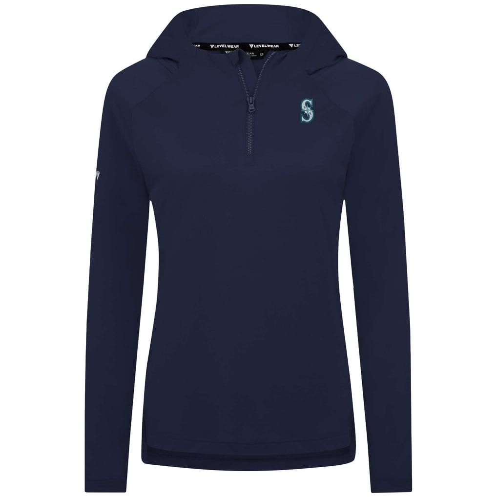 Seattle Mariners Levelwear Women's Raven Insignia 2.0 Quarter-Zip Jacket - Navy