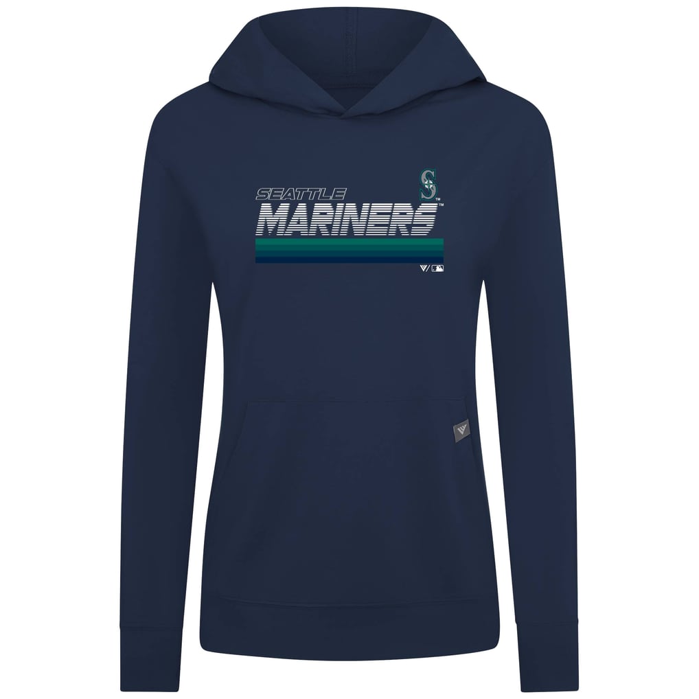 Seattle Mariners Levelwear Women's Relay Breaker Pullover Hoodie - Navy