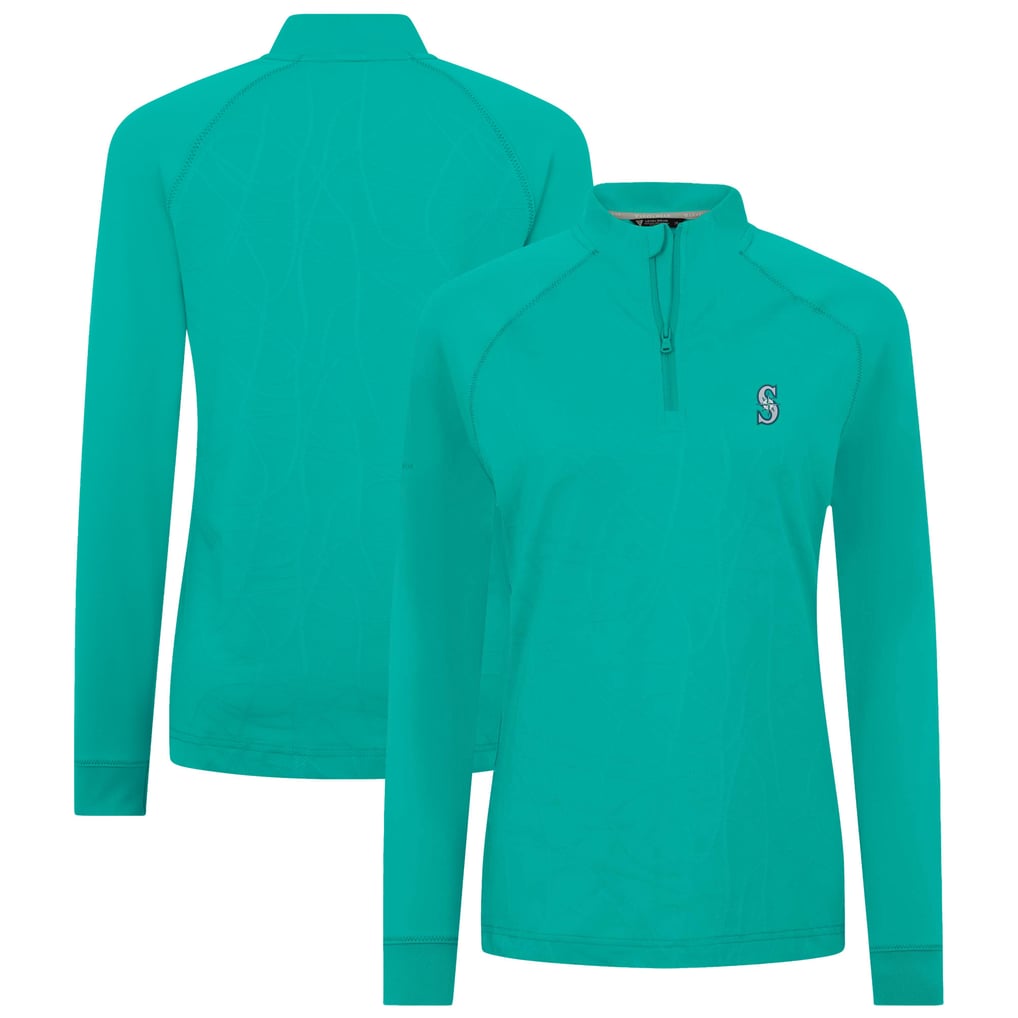 Seattle Mariners Levelwear Women's Amethyst Insignia 2.0 Quarter-Zip Jacket - Teal