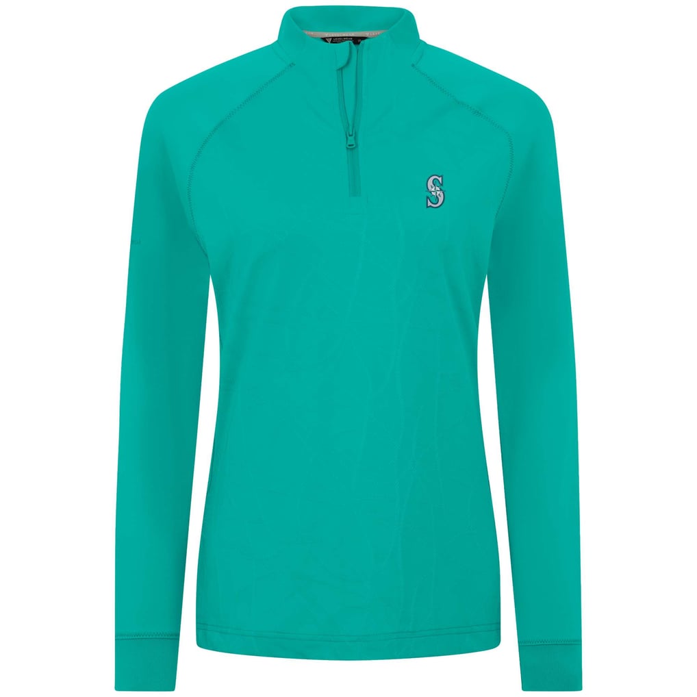 Seattle Mariners Levelwear Women's Amethyst Insignia 2.0 Quarter-Zip Jacket - Teal