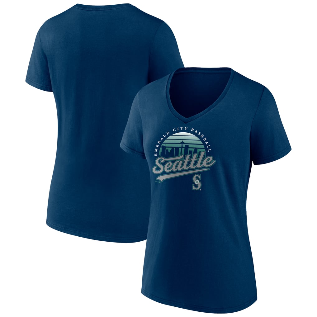 Seattle Mariners Women's One Champion V-Neck T-Shirt - Navy
