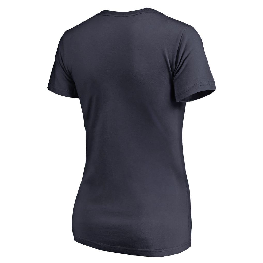 Seattle Mariners Women's Splatter Logo V-Neck T-Shirt - Navy