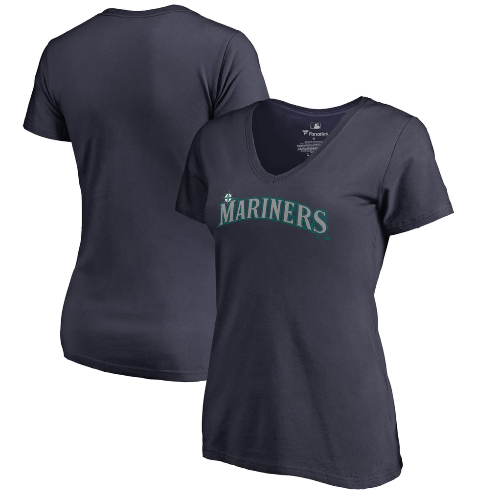 Seattle Mariners Women's Team Wordmark T-Shirt - Navy