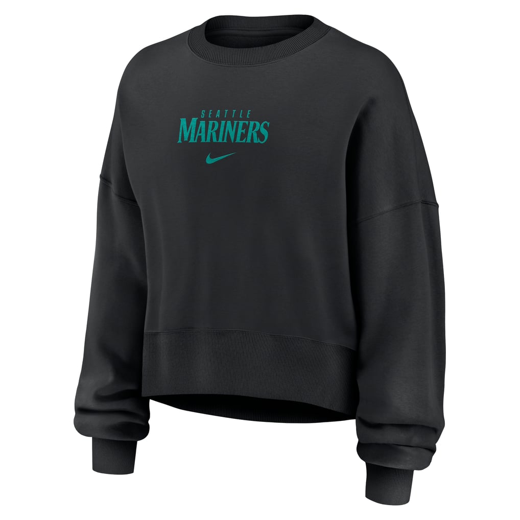 Seattle Mariners Nike Women's Oversized Primetime Sweatshirt - Black