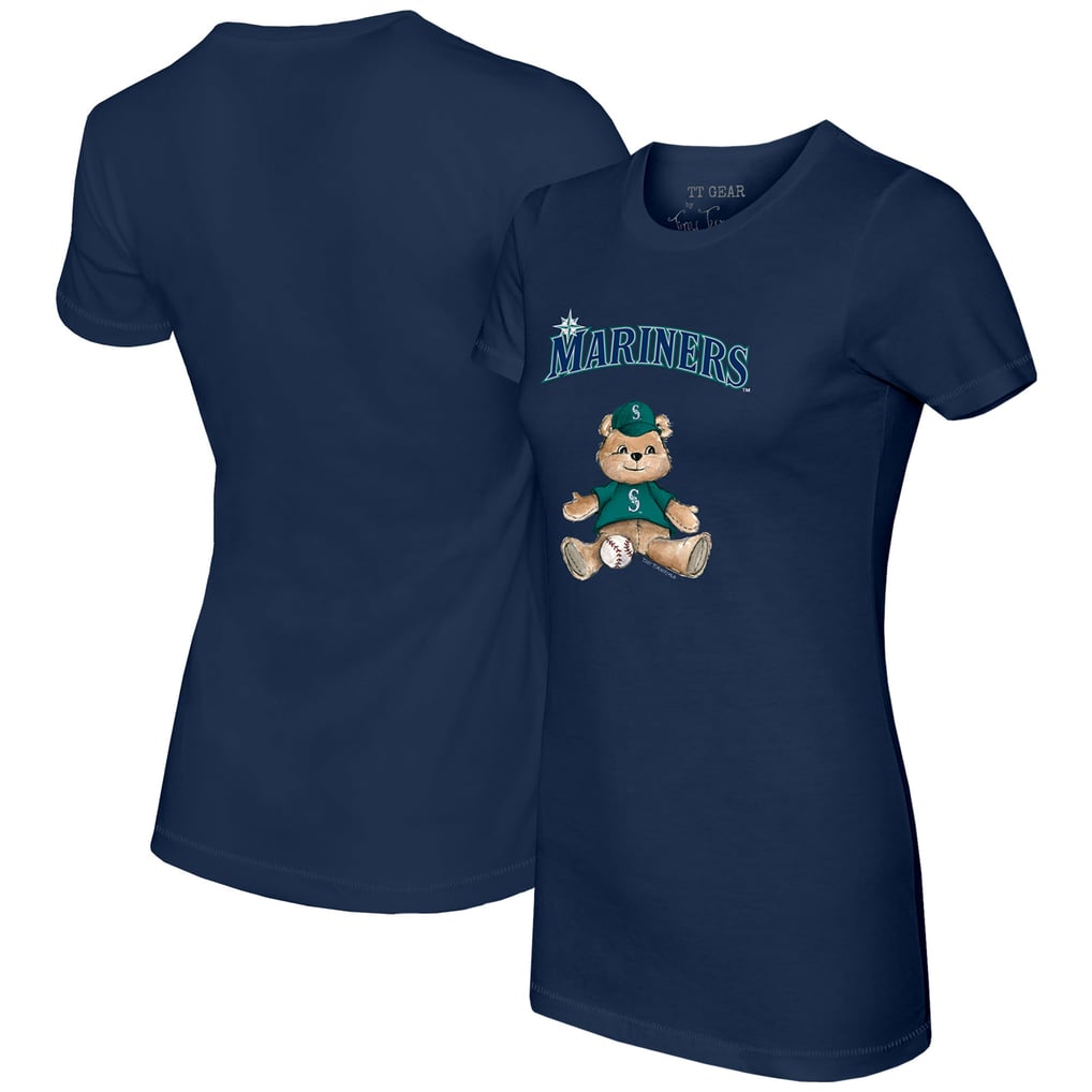 Seattle Mariners Tiny Turnip Women's Teddy Boy T-Shirt - Navy