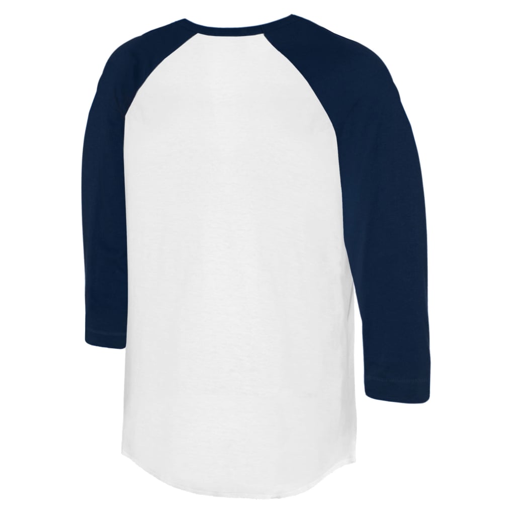 Seattle Mariners Tiny Turnip Women's Hat Crossbats 3/4-Sleeve Raglan T-Shirt - White/Navy