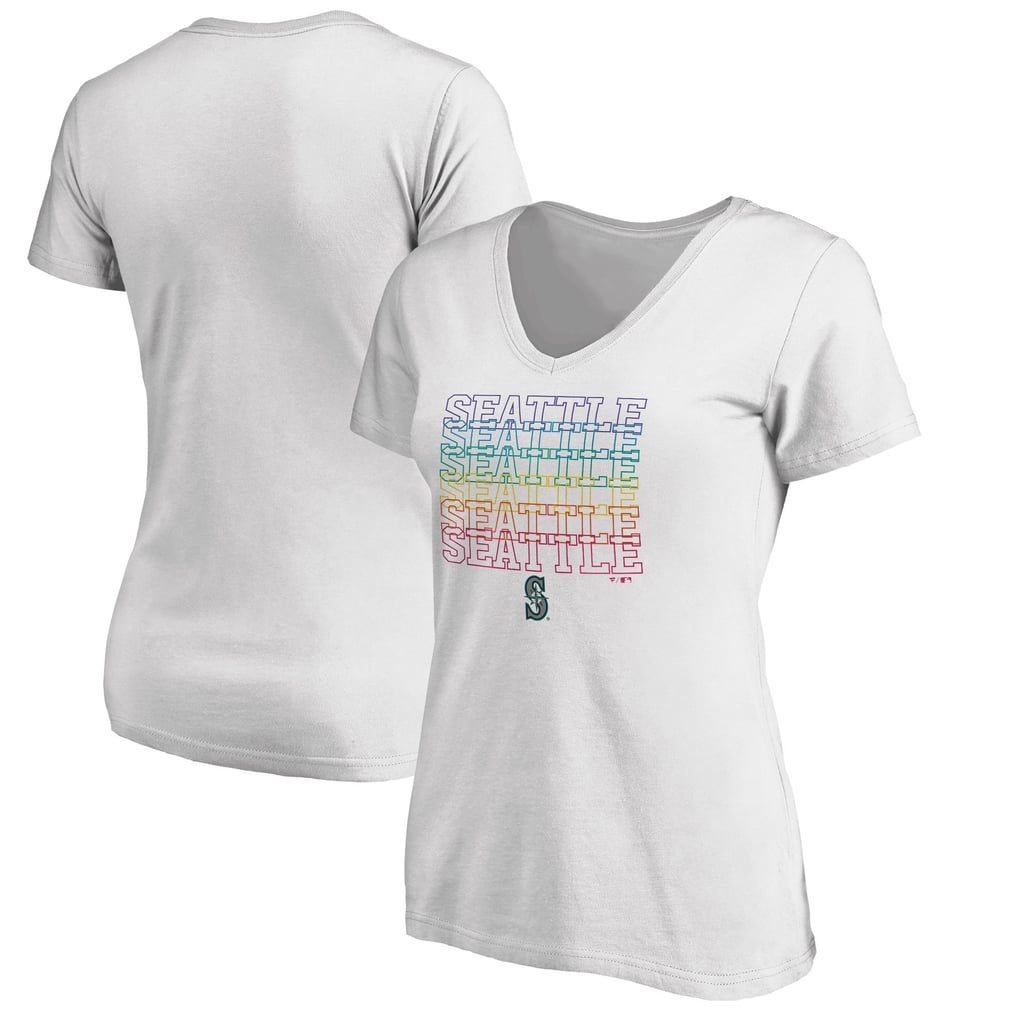 Seattle Mariners Women's City Pride V-Neck T-Shirt - White