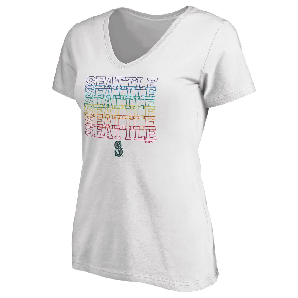 Seattle Mariners Women's City Pride V-Neck T-Shirt - White