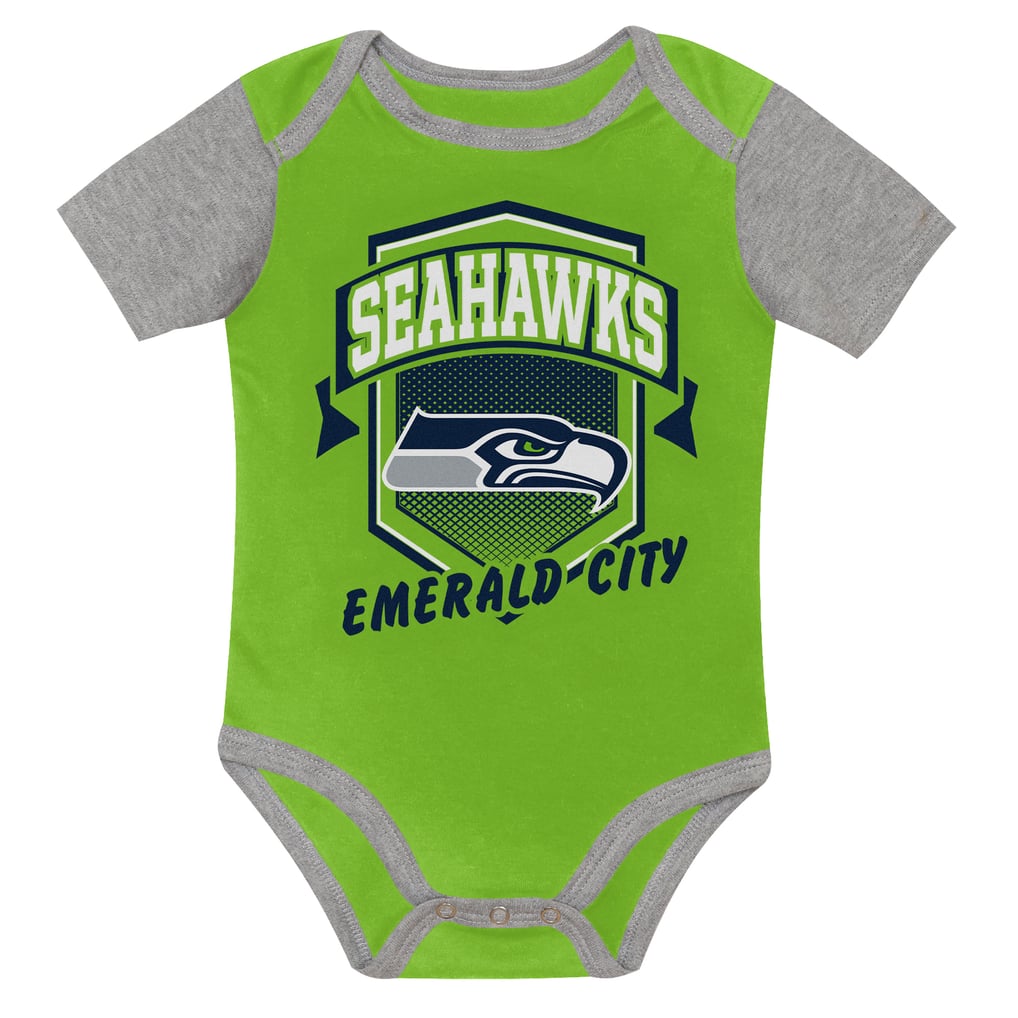  Seattle Seahawks Outerstuff Infant First Round Pick 3-Piece Bodysuit Set