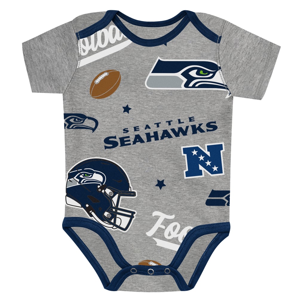  Seattle Seahawks Outerstuff Infant First Round Pick 3-Piece Bodysuit Set