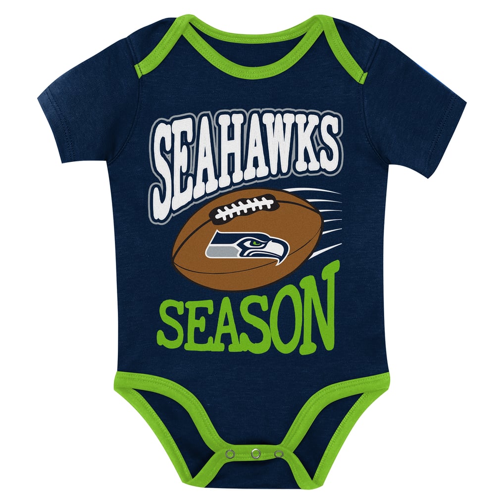  Seattle Seahawks Outerstuff Infant First Round Pick 3-Piece Bodysuit Set
