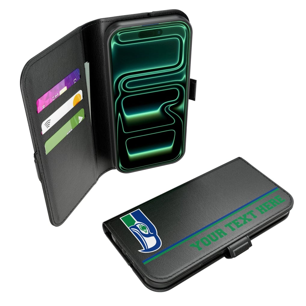 Seattle Seahawks Keyscaper Personalized iPhone Folio 2.0 Case