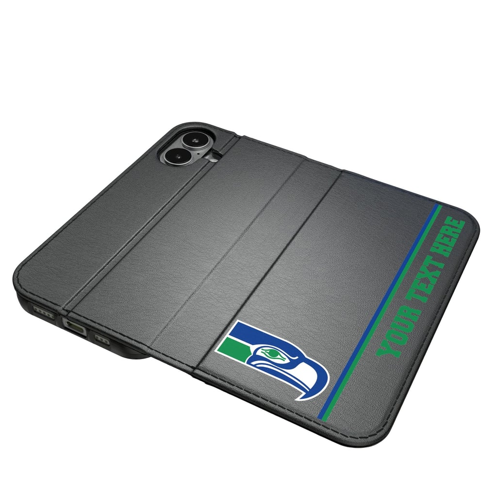 Seattle Seahawks Keyscaper Personalized iPhone Folio 2.0 Case