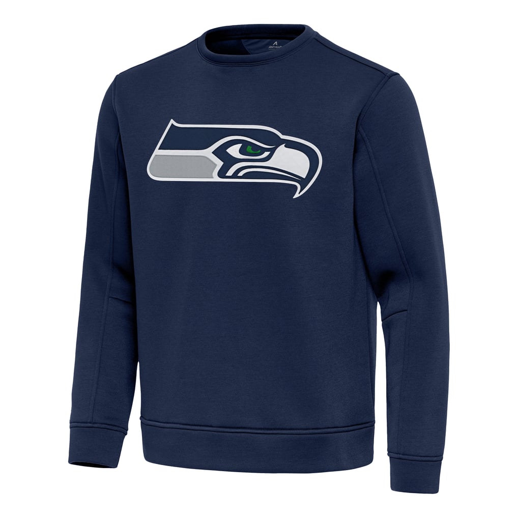 Seattle Seahawks Antigua Relevant Lightweight Pullover Sweatshirt - College Navy