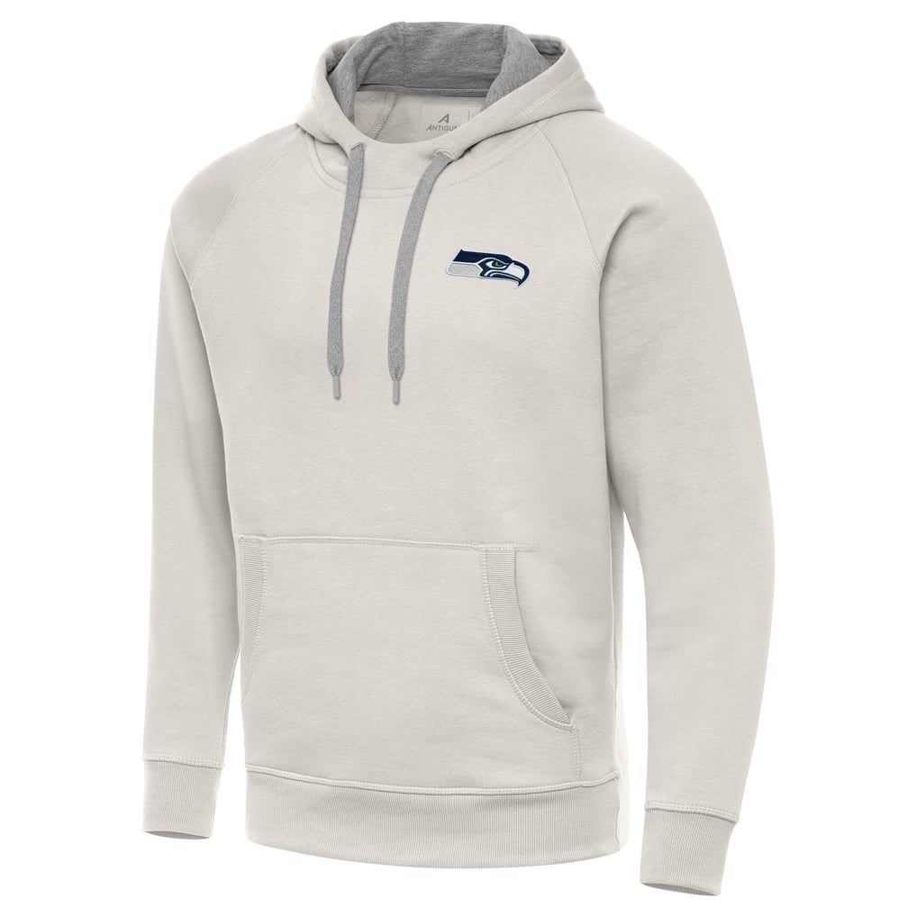 Seattle Seahawks Antigua Victory Raglan Pullover Hoodie - Cream