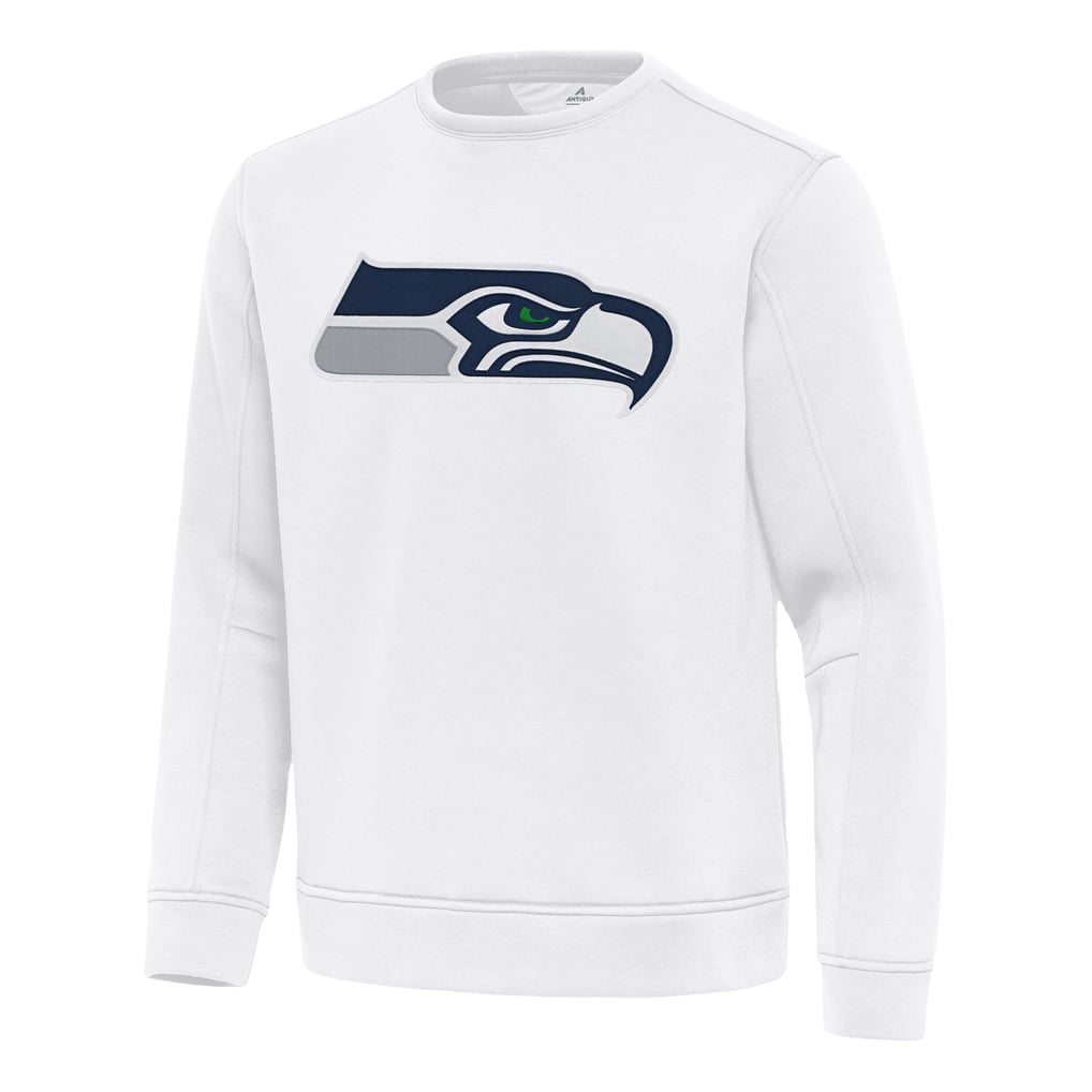 Seattle Seahawks Antigua Relevant Lightweight Pullover Sweatshirt - White