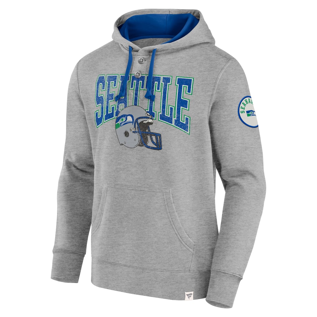  Seattle Seahawks Fanatics   Label Maker Pullover Hoodie - Heather Gray