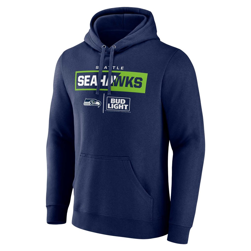 Seattle Seahawks NFL x Bud Light Pullover Hoodie - Navy