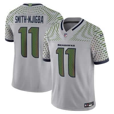 Jaxon Smith-Njigba Seattle Seahawks Nike Rivalries Collection Stitched Limited Jersey - Gray