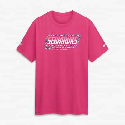 Seattle Seahawks Nike 2026 NFL Crucial Catch Tri-Blend Dri-FIT T-Shirt - Pink