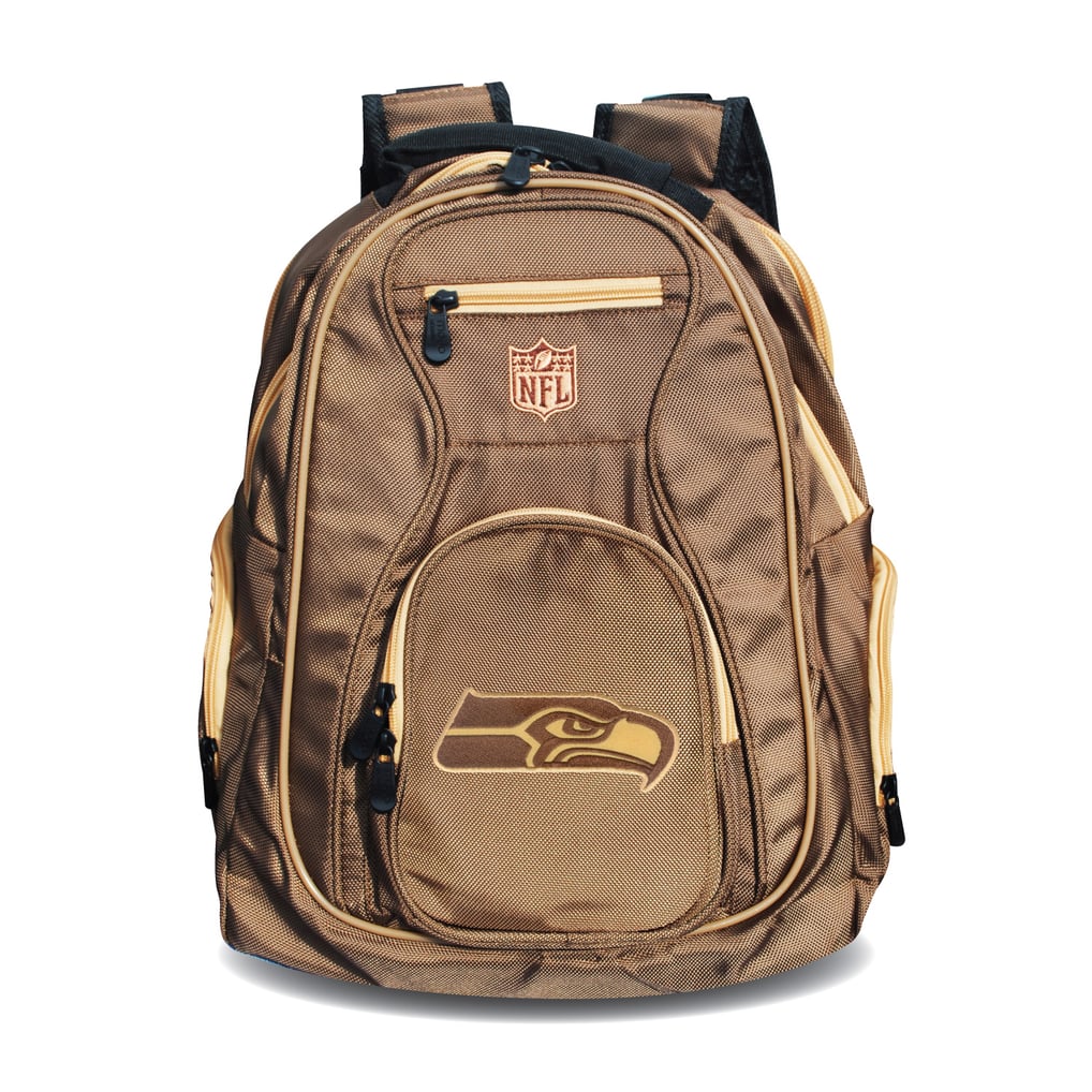 Seattle Seahawks MOJO 19" Premium Laptop Backpack - Tan