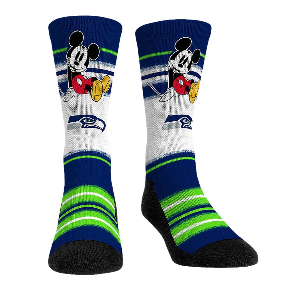 Seattle Seahawks Rock Em Socks Unisex Disney Three-Pack Crew Socks Set