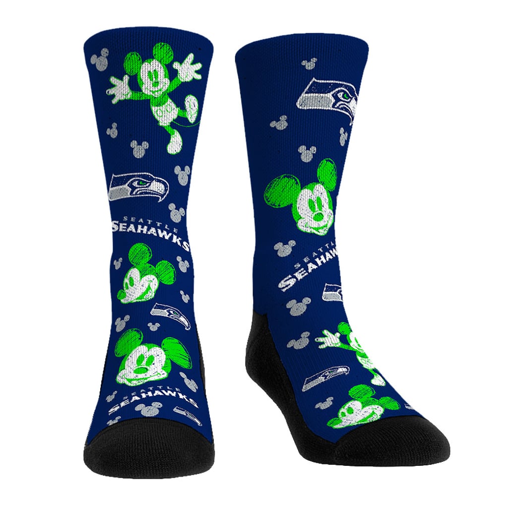 Seattle Seahawks Rock Em Socks Unisex Disney Three-Pack Crew Socks Set