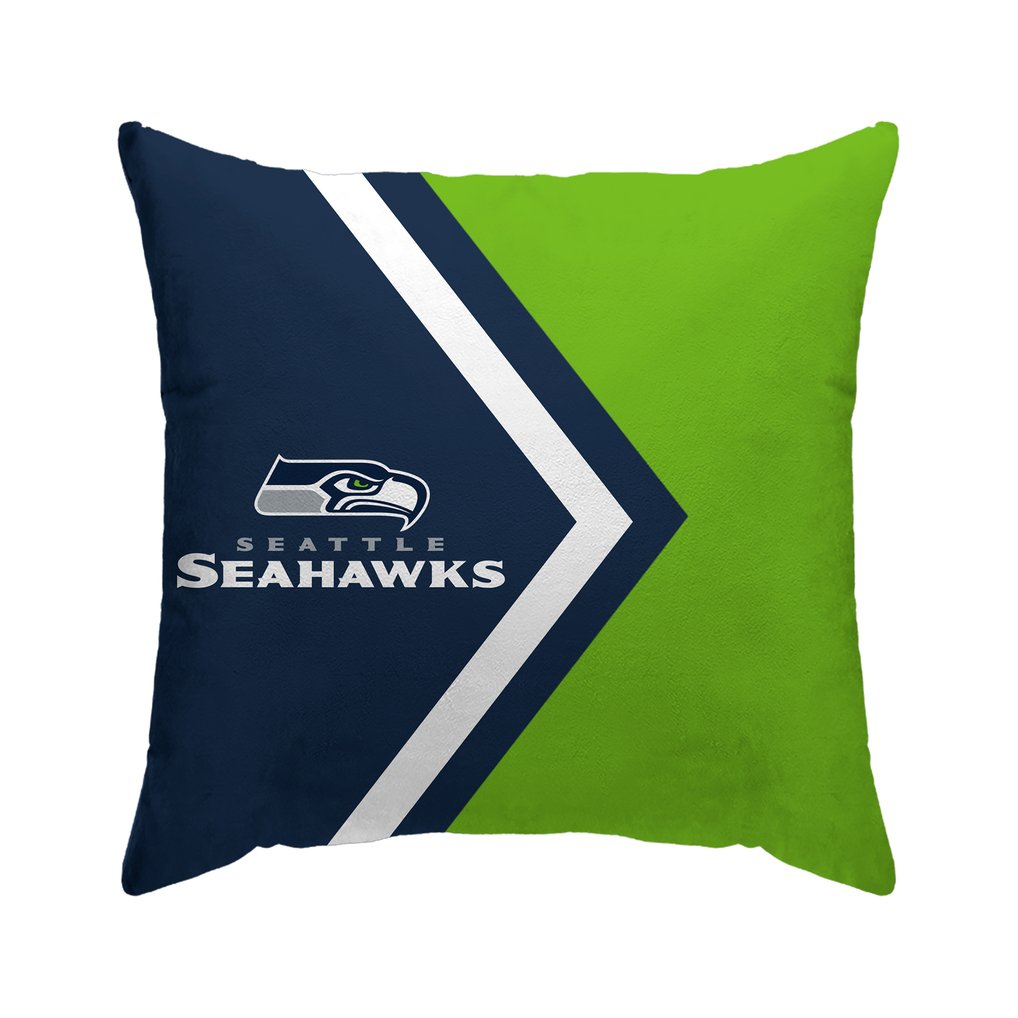 Seattle Seahawks 16'' x 16'' Side Arrow Poly Span Décor Pillow