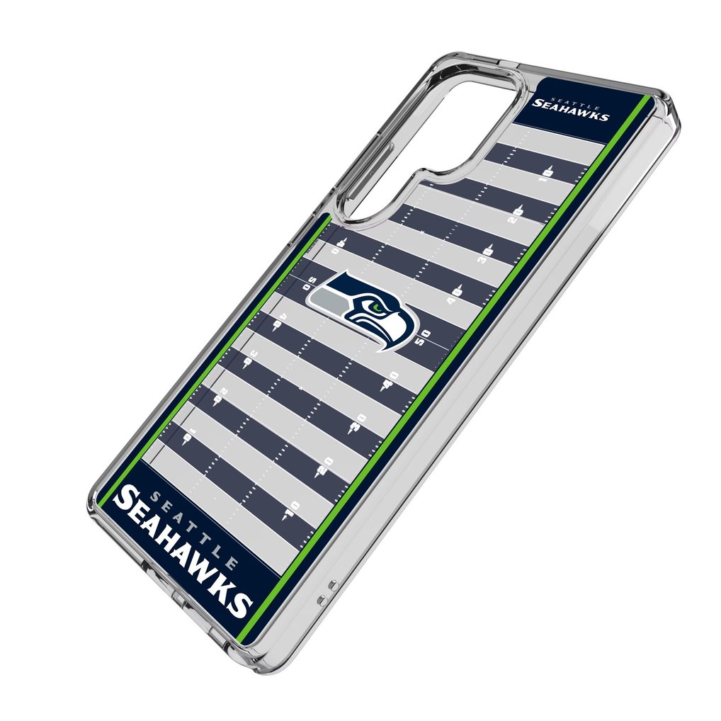 Seattle Seahawks Galaxy Clear Field Design Case