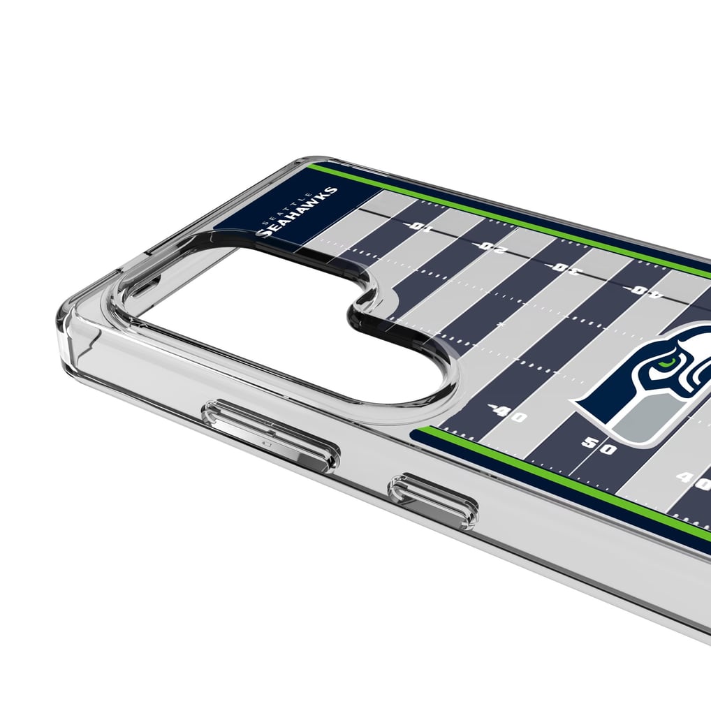 Seattle Seahawks Galaxy Clear Field Design Case