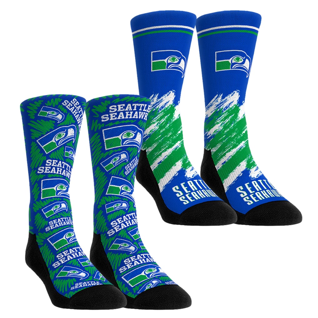 Seattle Seahawks Rock Em Socks Unisex Throwback Two-Pack Crew Socks Set
