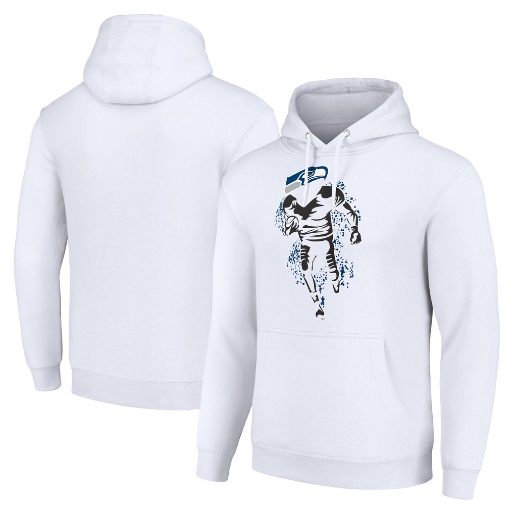 Seattle Seahawks Starter Unisex Logo Graphic Pullover Hoodie - White