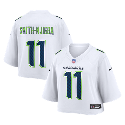 Jaxon Smith-Njigba Seattle Seahawks Nike Women's Cropped Fashion Game Jersey - White